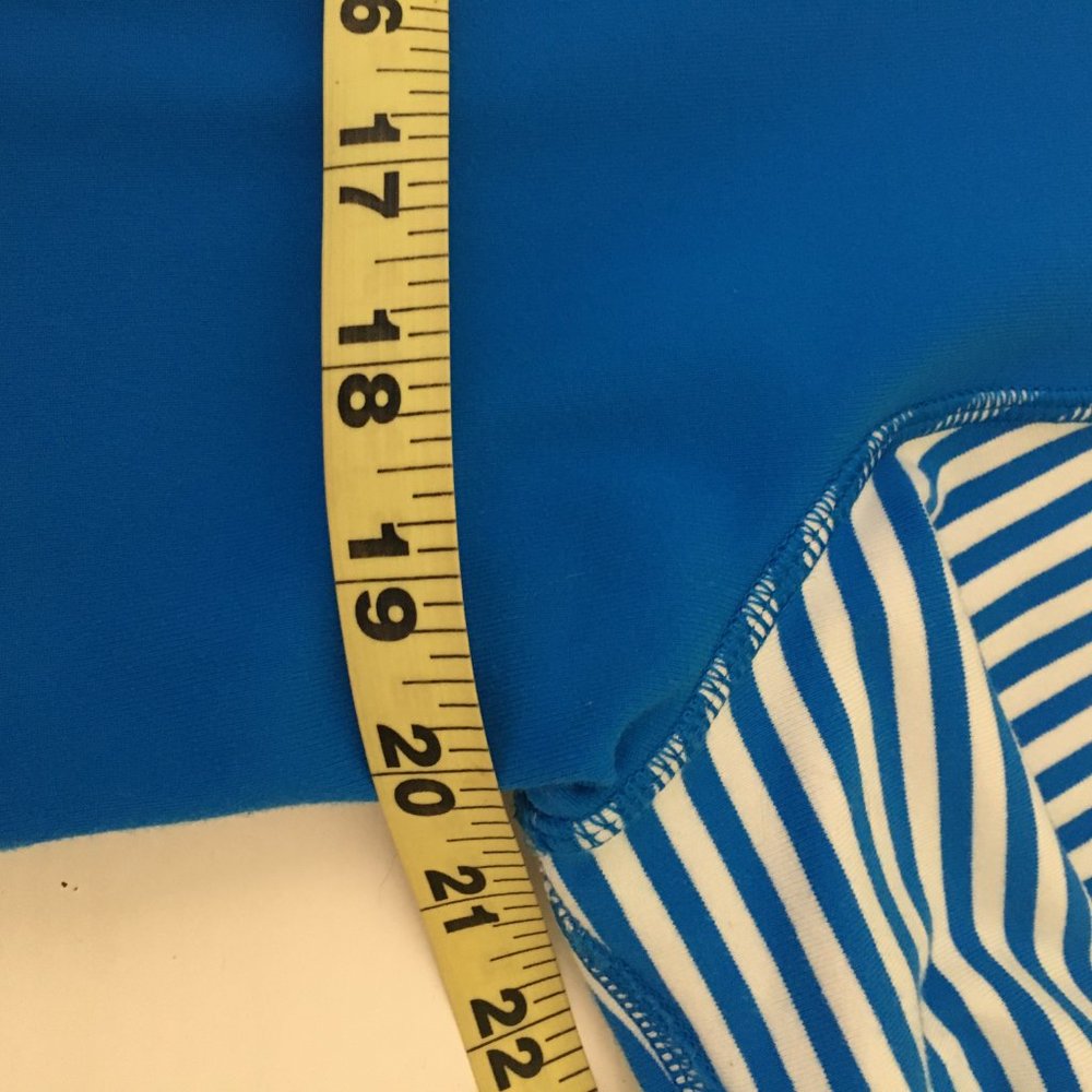 Lululemon Daily Yoga Striped Blue Full Zip Jacket - Picture 7 of 8